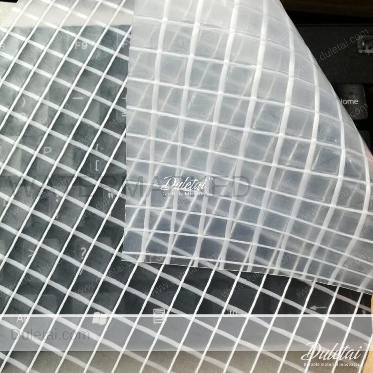 Transparent mesh tarps clear type pvc laminated vinyl fabric Antistatic