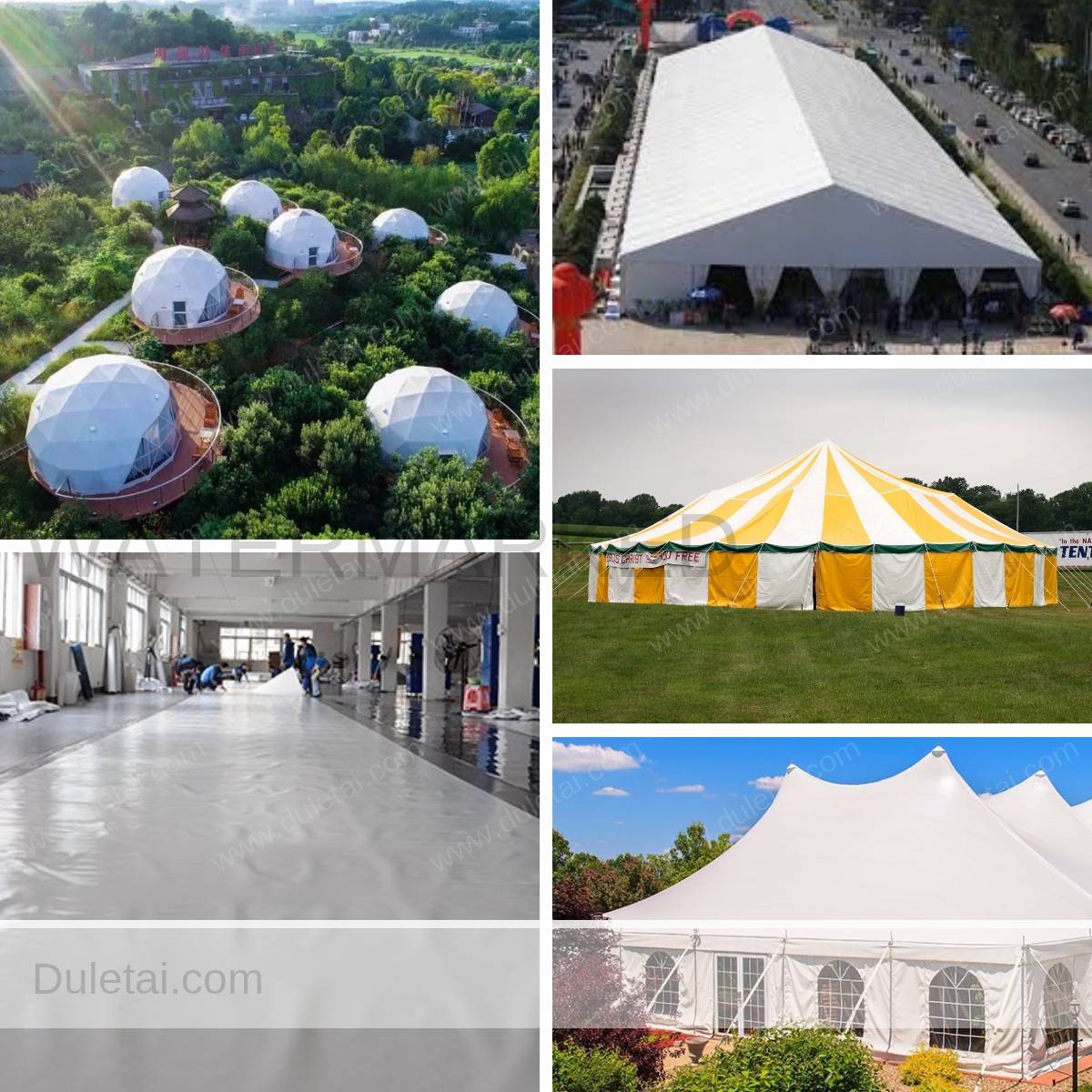 PVC coated fabric for tents